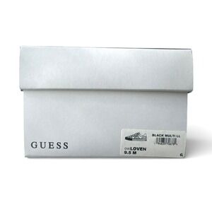 Guess Womens GW‎ Loven Empty Shoe Box 9.5M Black/Multi